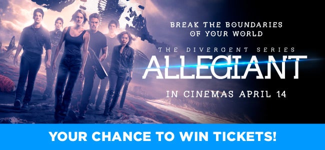 Dying To See The New ALLEGIANT Movie? Enter Now To WIN 1 Of 50 Double Passes!
