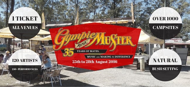 Here's Your First Look At The 35th Annual Gympie Music Muster Line-Up!