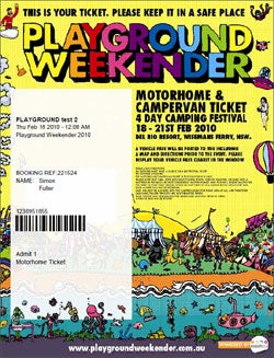 1D Barcode Ticket