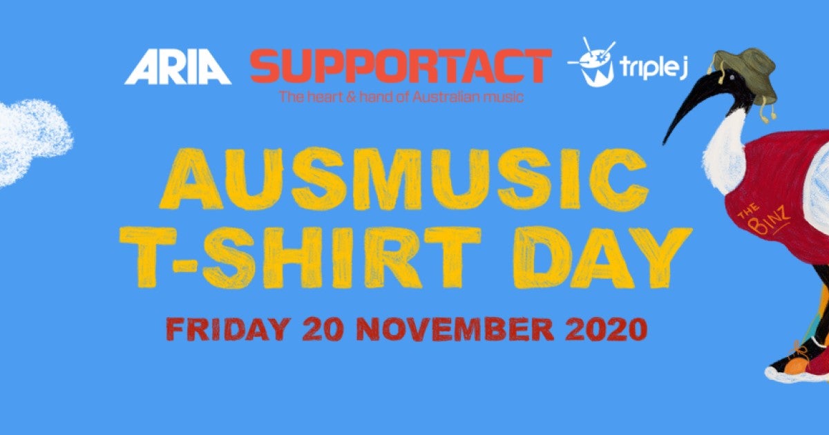 Don Your Finest Aussie Music Shirt This Friday For Ausmusic T-Shirt Day!
