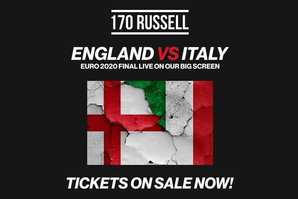 ITALY vs ENGLAND EURO FINAL at 170 Russell